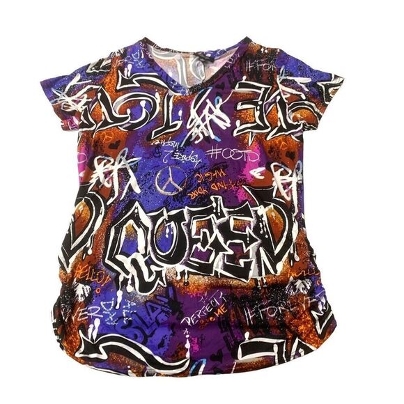 Graffiti Patterned Shirt - Picture 1 of 7